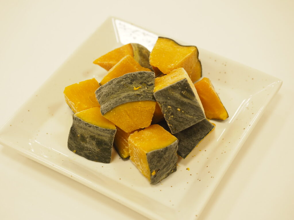 じっくり蒸したかぼちゃブロック