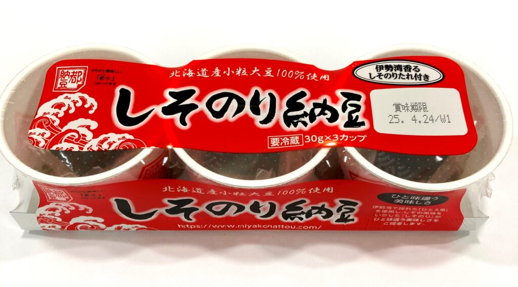 国産しそのりカップ納豆
