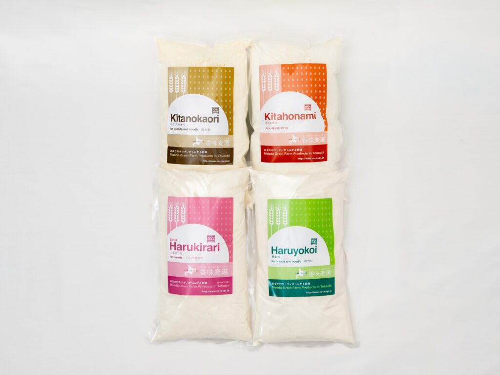 前田農産の本別産100%小麦粉(4種)