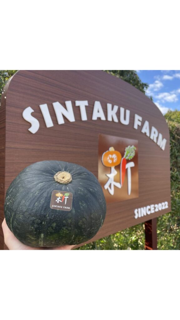 新拓農園の完熟かぼちゃ
