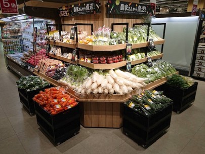 常設の産直野菜コーナー